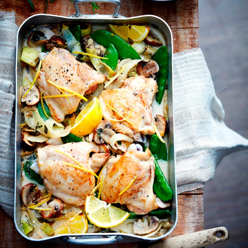 Photo de/du Poulet au citron et à l’estragon cuit au four par WW