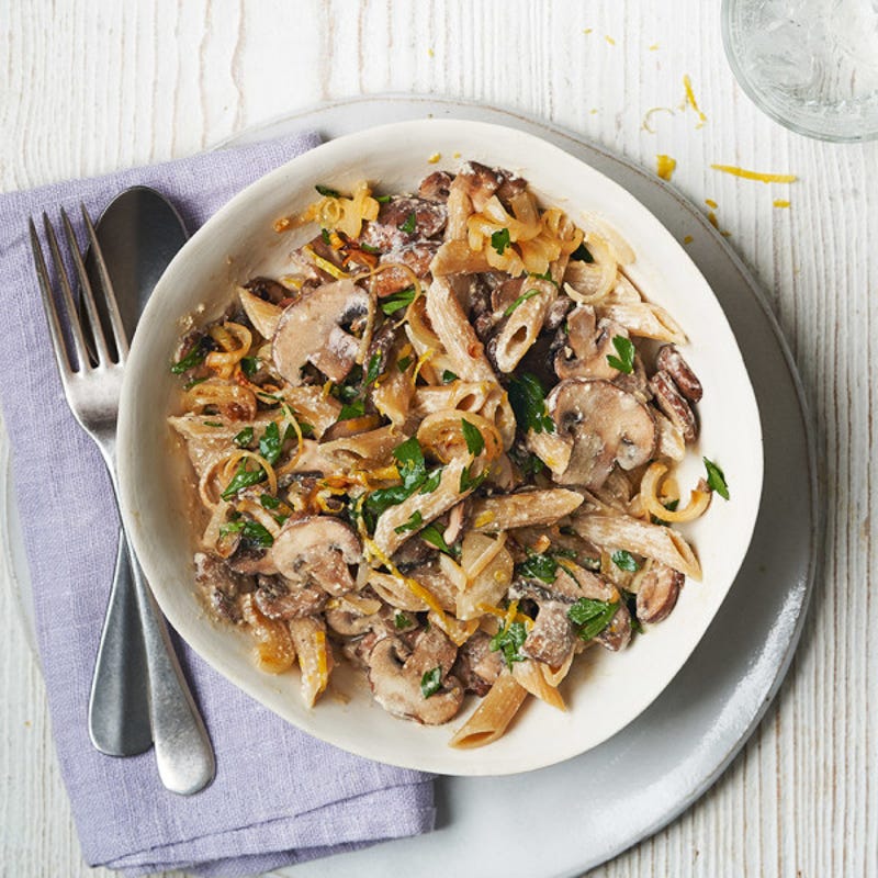 Photo de/du Pâtes à la crème miso et champignons par WW