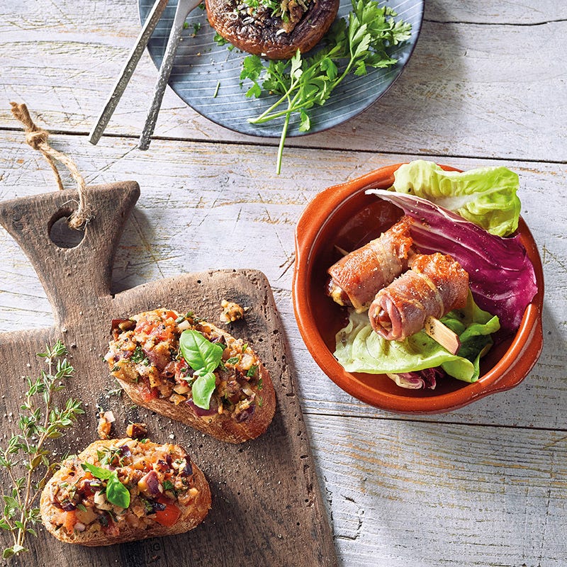 Gefüllte Champignons mit Parmesan