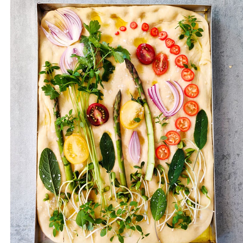 Focaccia garden