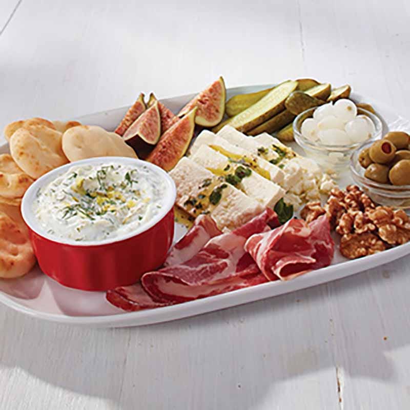 Photo of Greek style charcuterie platter - Greek yogurt dip recipe by WW