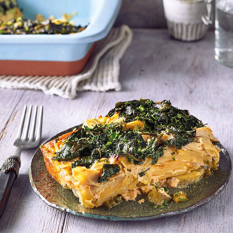 Spinat-Artischocken-Tortilla