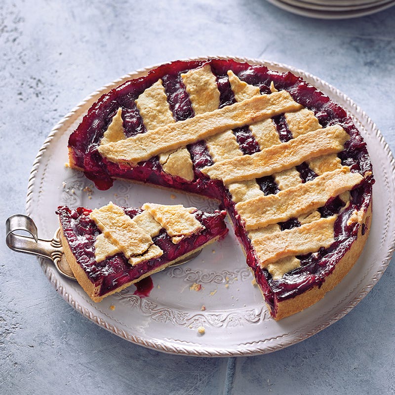 Crostata mit Kirschen