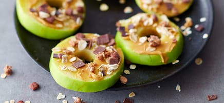 Rondelles de pomme et chocolat