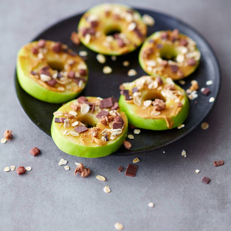 Apfel-Schoko-Ringe