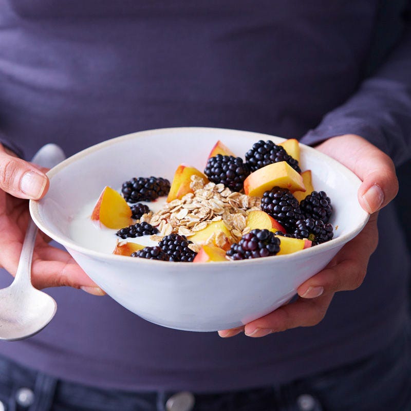 Nektarinen-Brombeer-Müesli