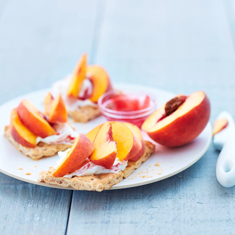 Pfirsich-Melba-Knäcke