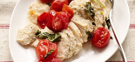 Grilled chicken, tomato & basil packets