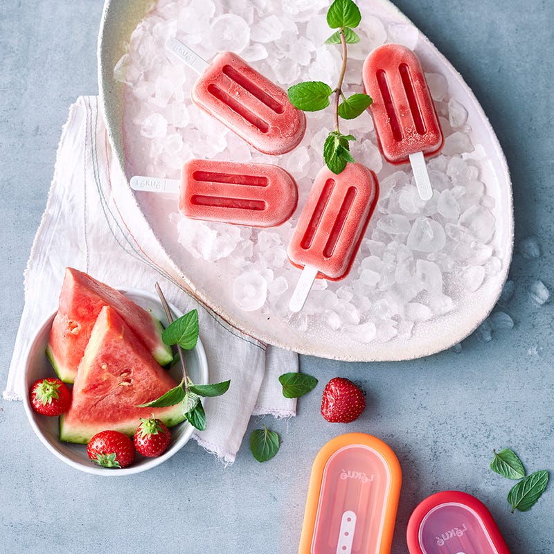 Photo of Strawberry-watermelon popsicle by WW