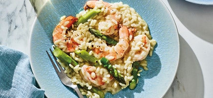 Risotto with Asparagus & Shrimp