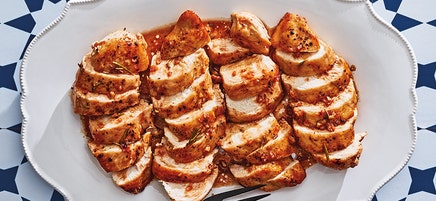 Pomegranate-glazed chicken