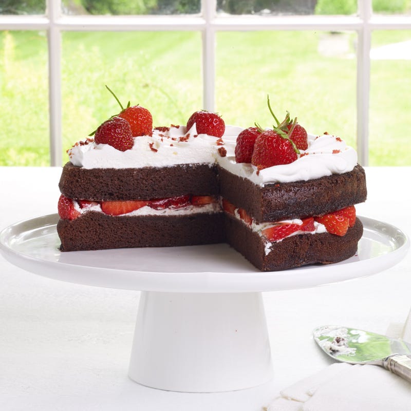 Photo of Strawberries & cream layer cake by WW