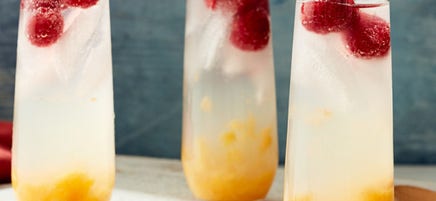 Cat Cora’s peach bellini mocktail