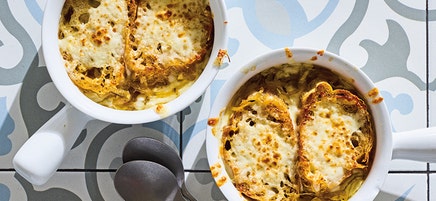French Onion Soup with Gruyère Toasts