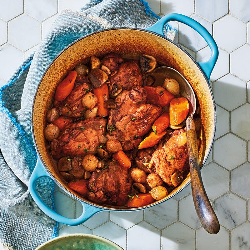 Classic coq au vin
