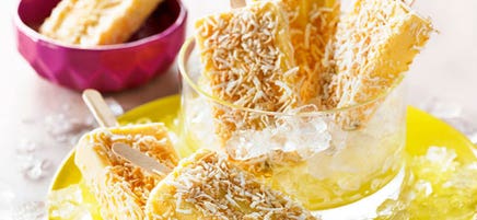 Sucettes glacées tropicales au yogourt