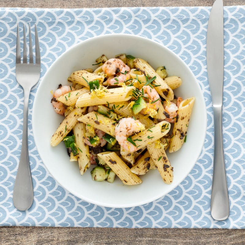 Photo de Salade de pâtes aux petites crevettes par WW
