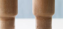 Lait frappé au café latté et au chocolat noir