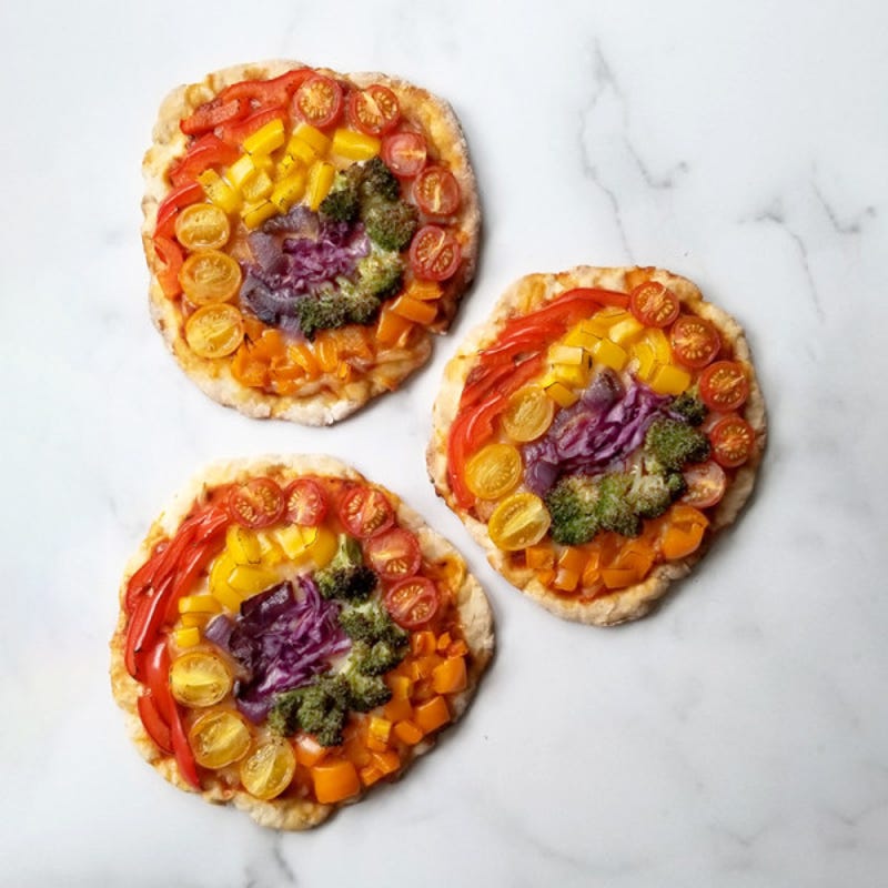 Photo of Rainbow Personal Pizzas by WW