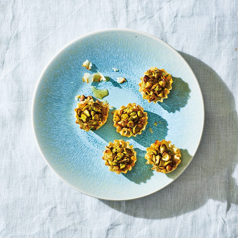 Pistachio baklava bites