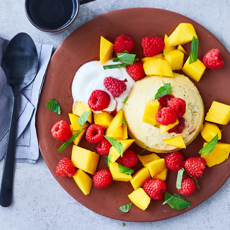 Grießmops mit Mango