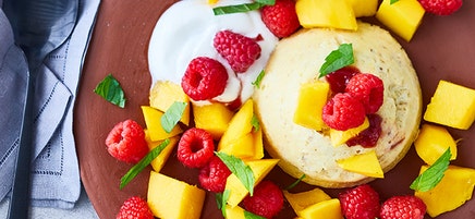 Grießmops mit Mango