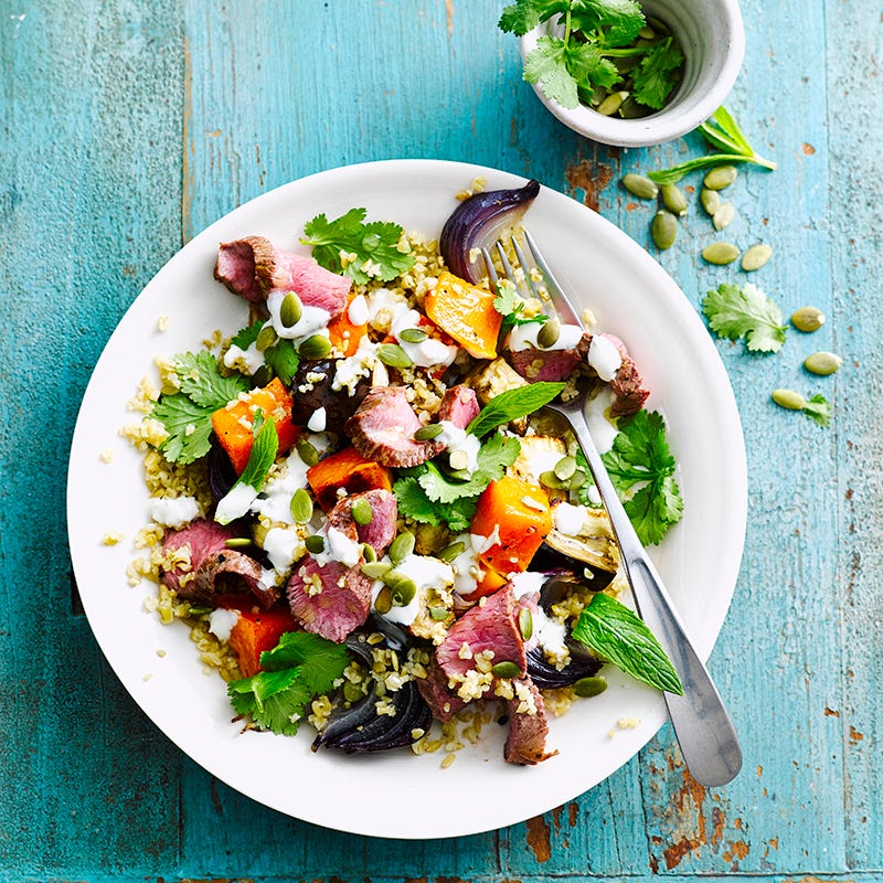 ViktVäktarna - Lamm med freekehsallad och tahinidressing