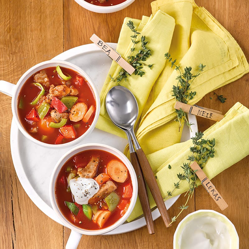 Gemüseeintopf mit Schweinsfilet