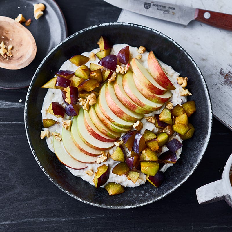 Walnuss-Apfel-Porridge