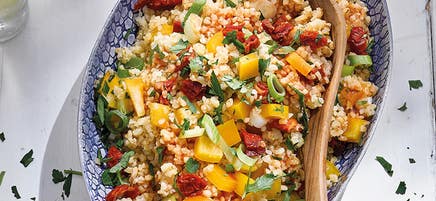 Salade tomates-boulgour aux poivrons
