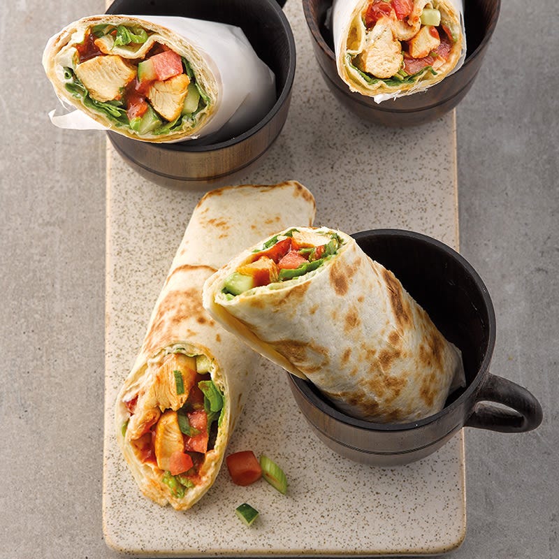 Wrapröllchen mit Poulet