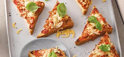 Toasts gratinés au thon