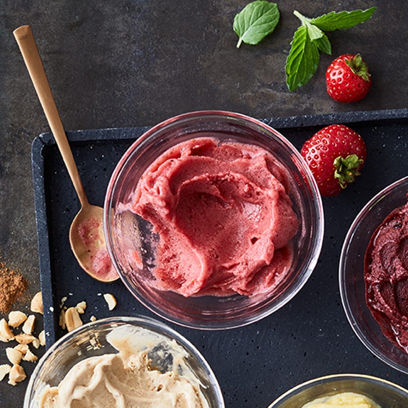 Erdbeer-Minz-Nicecream