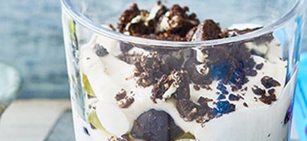 Weintrauben-Schichtdessert