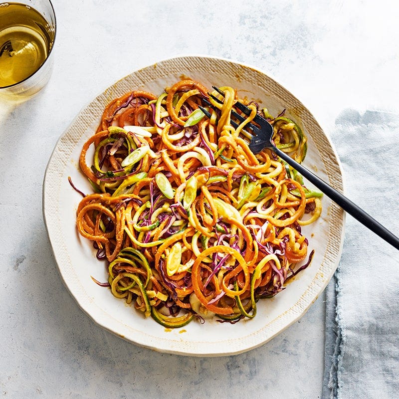 Satay vegetable noodles