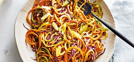 Satay vegetable noodles