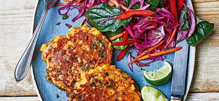 Tuna and corn fritters