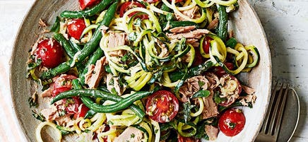 Tuna zoodle salad
