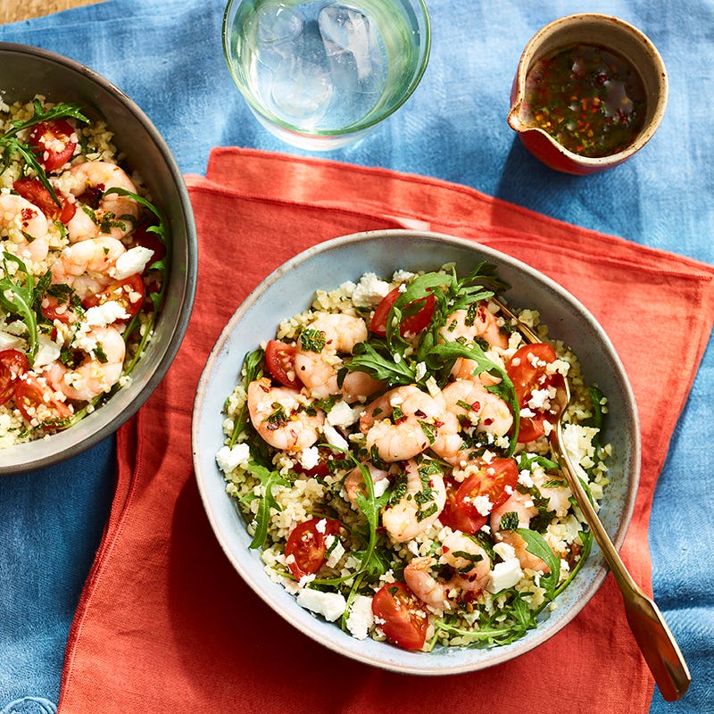 ViktVäktarna - Tabbouleh med räkor och salladsost