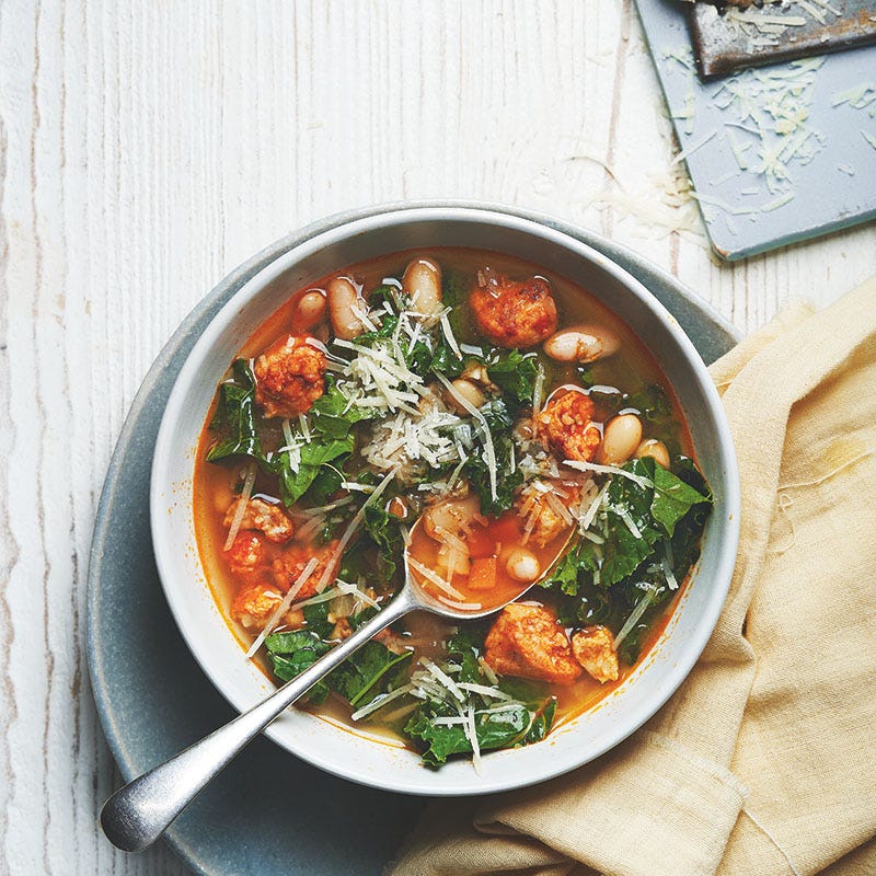 Salsiccia-Grünkohl-Suppe