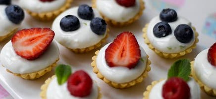 Fresh fruit tartlets