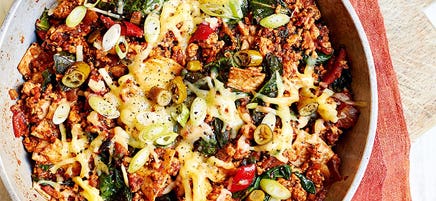 Mexican turkey tortilla pan
