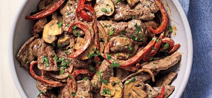 Beef stroganoff stir-fry