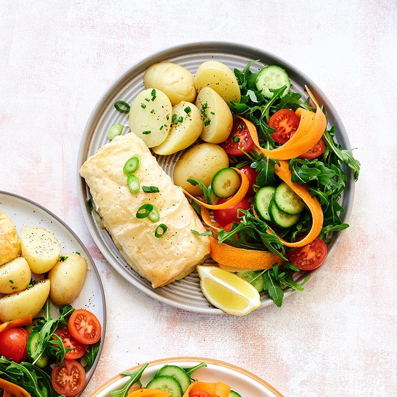 Creamy fish pie parcels
