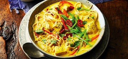 Turmeric & coconut chicken soup