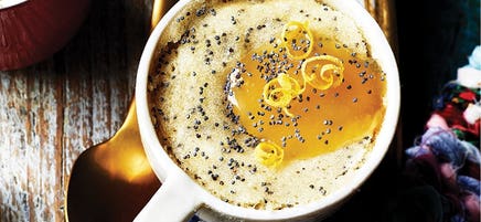 Lemon and poppy seed mug muffin