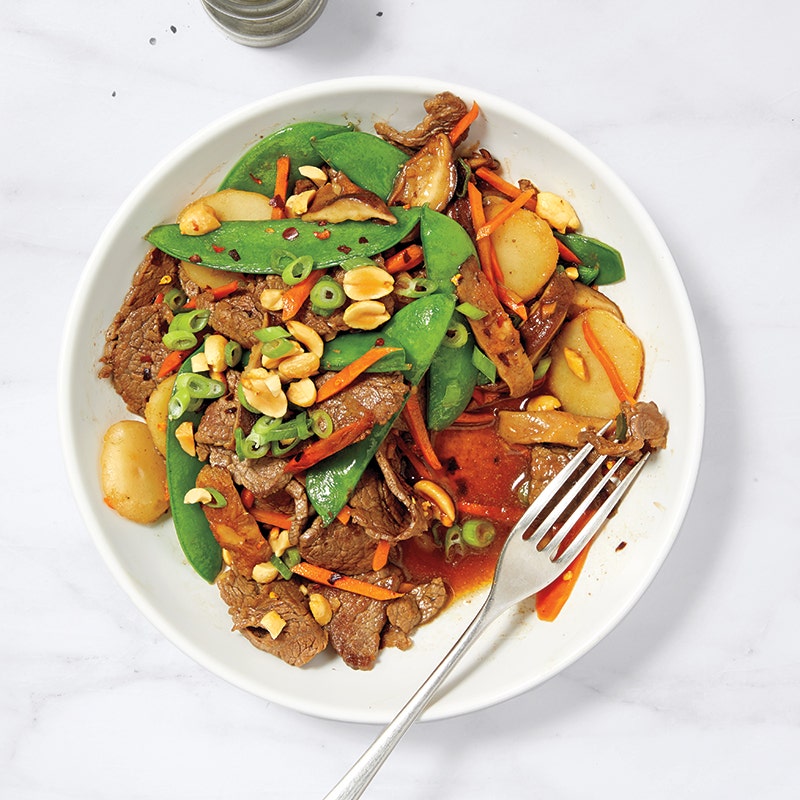 Saucy beef stir-fry