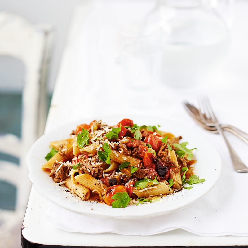 Photo de/du Penne bolognaise aux tomates rôties par WW