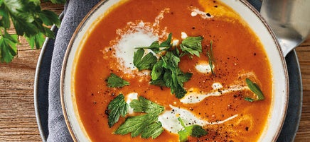 Karotten-Paprika-Suppe mit Ingwer