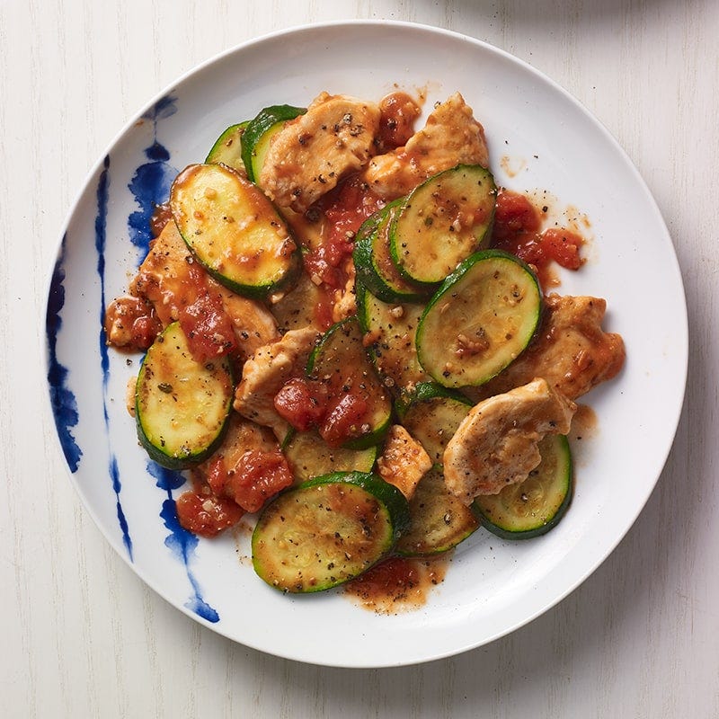 Spicy chicken cacciatore